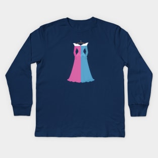 Make It Pink! Make It Blue! Kids Long Sleeve T-Shirt